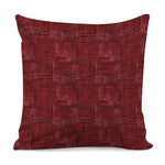 Red And Black African Ethnic Print Pillow Cover