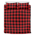 Red And Black Buffalo Check Print Duvet Cover Bedding Set