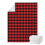 Red And Black Check Pattern Print Blanket