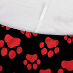 Red And Black Paw Pattern Print Sofa Cover