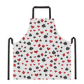Red And Black Playing Card Suits Print Apron