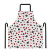 Red And Black Playing Card Suits Print Apron