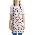 Red And Black Playing Card Suits Print Apron