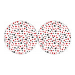 Red And Black Playing Card Suits Print Car Coasters
