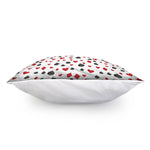 Red And Black Playing Card Suits Print Pillow Cover