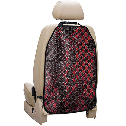 Red And Black Snakeskin Print Car Seat Organizers