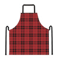 Red And Black Tartan Pattern Print Apron