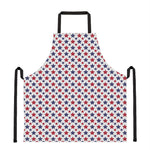 Red And Blue American Star Pattern Print Apron
