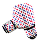 Red And Blue American Star Pattern Print Boxing Gloves