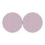Red And Blue American Star Pattern Print Car Coasters