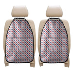 Red And Blue American Star Pattern Print Car Seat Organizers
