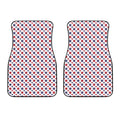 Red And Blue American Star Pattern Print Front Car Floor Mats