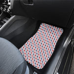 Red And Blue American Star Pattern Print Front Car Floor Mats