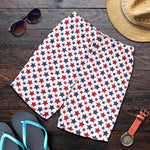 Red And Blue American Star Pattern Print Men's Shorts