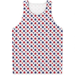 Red And Blue American Star Pattern Print Men's Tank Top