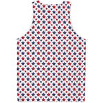 Red And Blue American Star Pattern Print Men's Tank Top