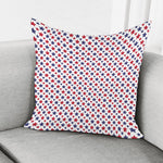 Red And Blue American Star Pattern Print Pillow Cover