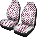 Red And Blue American Star Pattern Print Universal Fit Car Seat Covers
