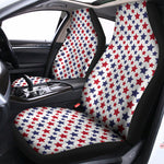 Red And Blue American Star Pattern Print Universal Fit Car Seat Covers