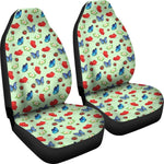 Red And Blue Butterfly Universal Fit Car Seat Covers GearFrost