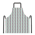 Red And Blue DNA Pattern Print Apron
