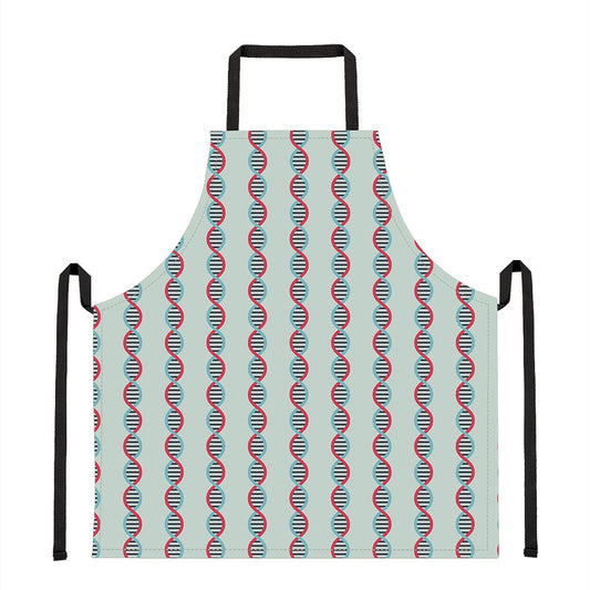 Red And Blue DNA Pattern Print Apron