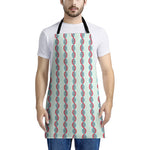 Red And Blue DNA Pattern Print Apron