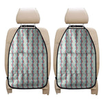 Red And Blue DNA Pattern Print Car Seat Organizers
