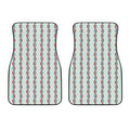 Red And Blue DNA Pattern Print Front Car Floor Mats