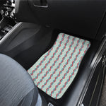Red And Blue DNA Pattern Print Front Car Floor Mats