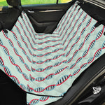 Red And Blue DNA Pattern Print Pet Car Back Seat Cover