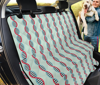 Red And Blue DNA Pattern Print Pet Car Back Seat Cover