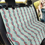 Red And Blue DNA Pattern Print Pet Car Back Seat Cover