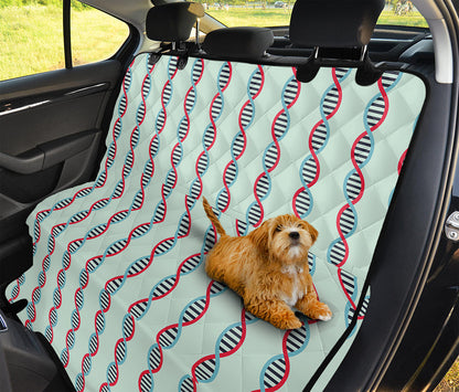 Red And Blue DNA Pattern Print Pet Car Back Seat Cover