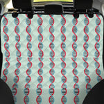 Red And Blue DNA Pattern Print Pet Car Back Seat Cover