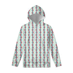 Red And Blue DNA Pattern Print Pullover Hoodie
