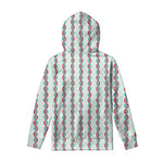 Red And Blue DNA Pattern Print Pullover Hoodie