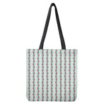 Red And Blue DNA Pattern Print Tote Bag