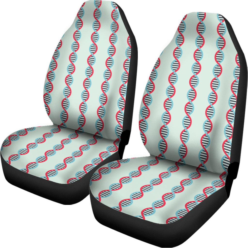 Red And Blue DNA Pattern Print Universal Fit Car Seat Covers