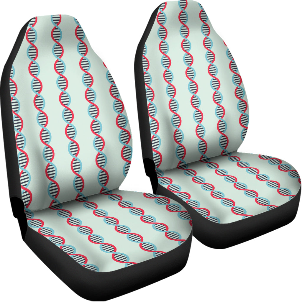 Red And Blue DNA Pattern Print Universal Fit Car Seat Covers