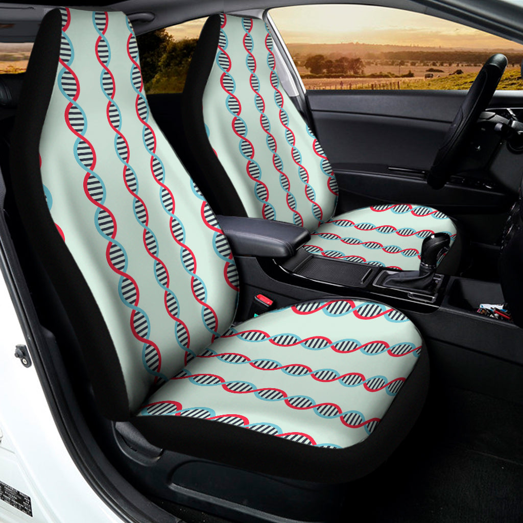 Red And Blue DNA Pattern Print Universal Fit Car Seat Covers