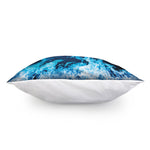 Red And Blue Fire Print Pillow Cover