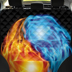 Red And Blue Fire Yin Yang Print Pet Car Back Seat Cover