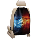 Red And Blue Lightning Print Car Seat Organizers