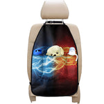 Red And Blue Lightning Print Car Seat Organizers