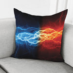 Red And Blue Lightning Print Pillow Cover