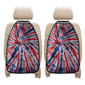 Red And Blue Spider Tie Dye Print Car Seat Organizers