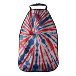 Red And Blue Spider Tie Dye Print Car Seat Organizers