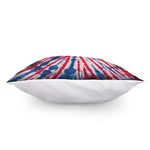 Red And Blue Spider Tie Dye Print Pillow Cover