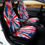 Red And Blue Spider Tie Dye Print Universal Fit Car Seat Covers
